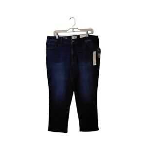 Universal Thread Women's High Rise Slim Straight Leg Dark Wash Stretch J…